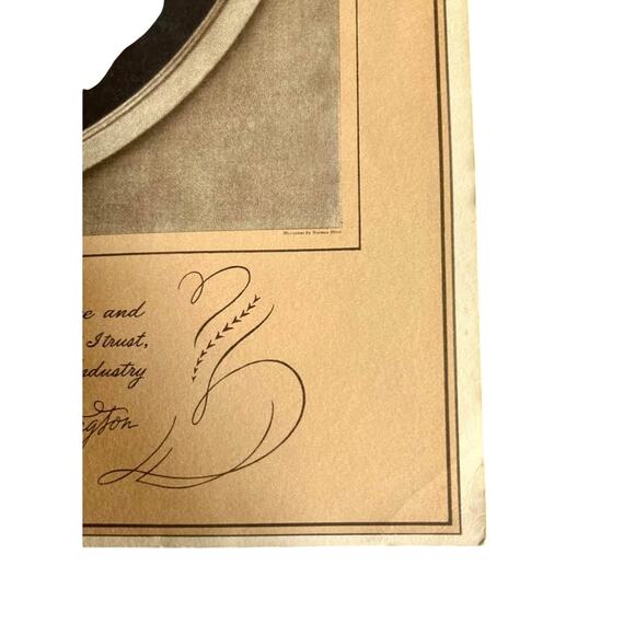 Vintage 1931 George Washington Mezzotint Print by Frost & Reed Ltd. - Picture 5 of 10